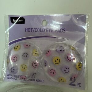 Smiley Face Hot/Cold Eye Pads - Pink, Yellow, Purple